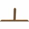 Ekena Millwork Portland Timber Gable Bracket, Western Red Cedar, 72"W x 45"H x 1 1/2"D x 5 1/2"F, 15/12 Pitch GBW072X45X0206POR00SWR - alternate 5